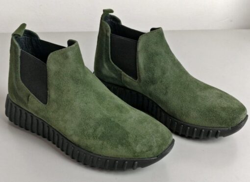 Sneakers beatles in camoscio verde
