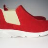 Sneakers camoscio rosso