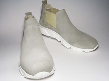 Sneakers camoscio taupe chiaro