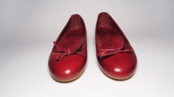 Ballerine vacchetta rosso