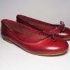 Ballerine vacchetta rosso