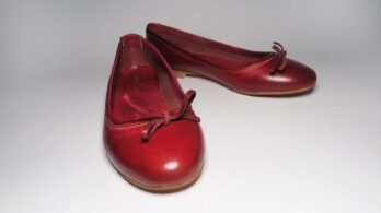 Ballerine vacchetta rosso