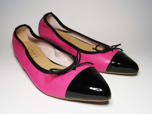 Ballerine in pelle fuxia