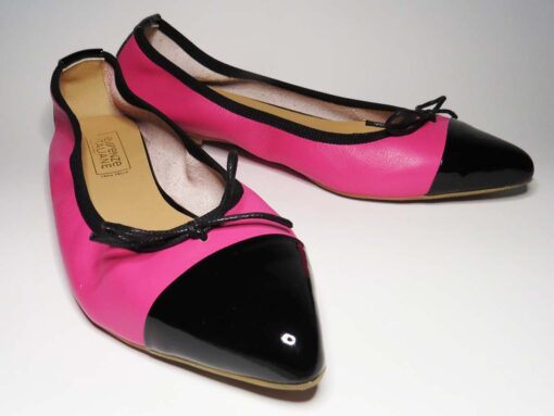 Ballerine in pelle fuxia