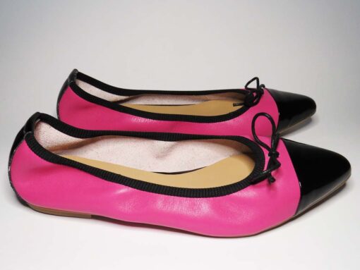 Ballerine in pelle fuxia