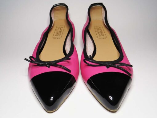 Ballerine in pelle fuxia