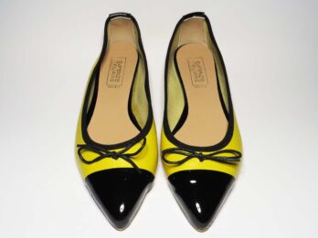 Ballerine in pelle giallo