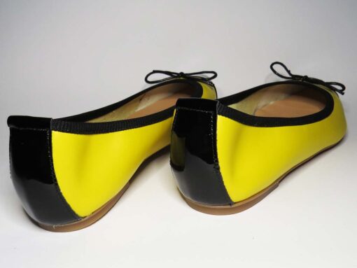 Ballerine in pelle giallo