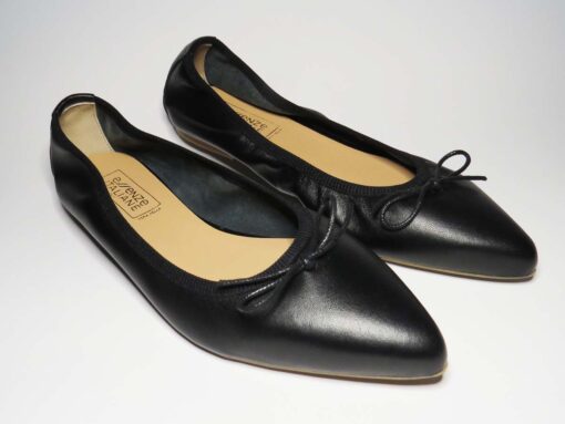 Ballerine in pelle nero