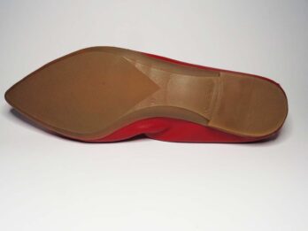 Ballerine in pelle rosso