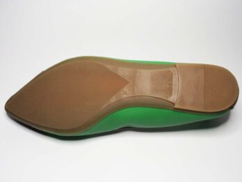 Ballerine in pelle verde