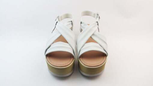 Sandali in pelle bianco