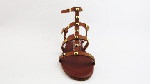 Sandali gladiatore con borchie cuoio