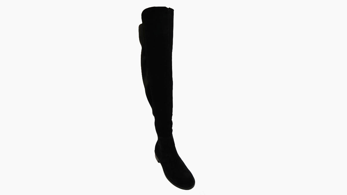 Stivali alti sales camoscio nero