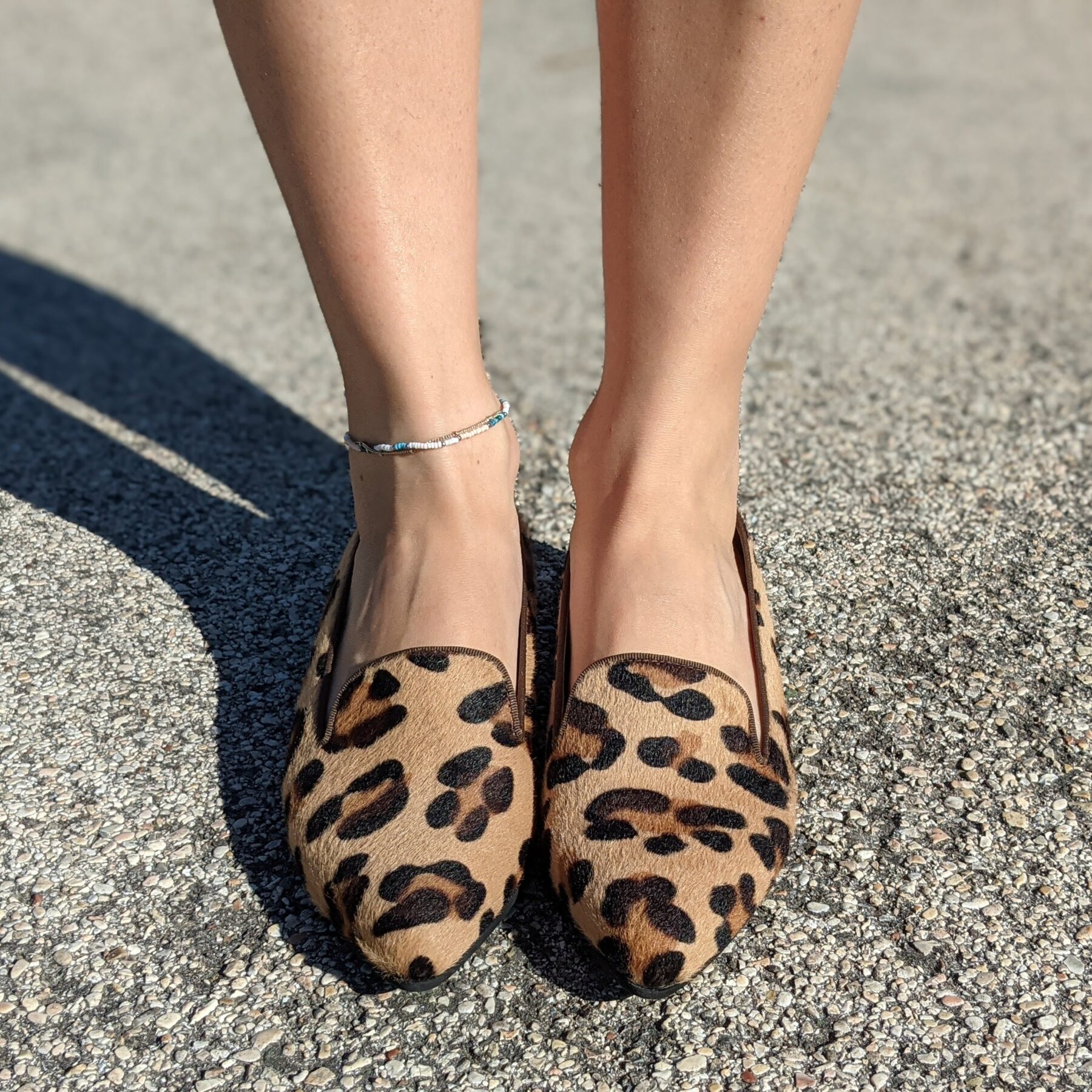 Mocassini donna in vera pelle cavallino leo maculato - Patty Shoes