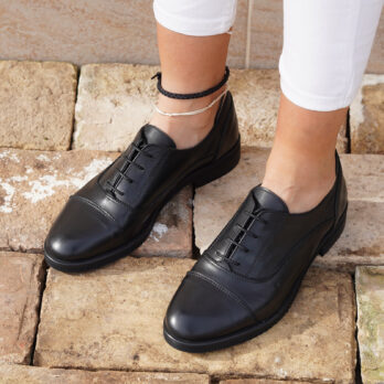 Scarpe francesine in pelle colore nero Patty Shoes