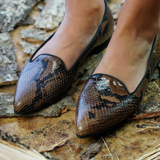 Ballerine donna artigianali in vera pelle pito roccia Patty Shoes