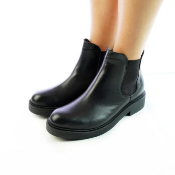 Stivaletti beatles donna artigianali nero