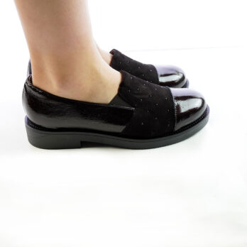 Scarpe donna artigianali camoscio testa di moro